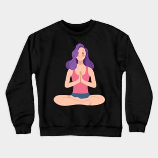 I Love Yoga women T-shirt Crewneck Sweatshirt